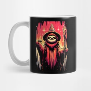 Retro Sloth Wizard Mug